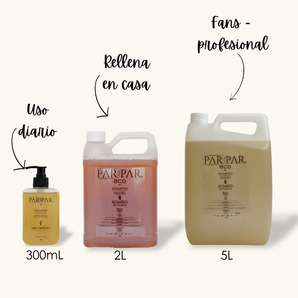 Shampoo Control Grasa Miel y Romero PAR PAR