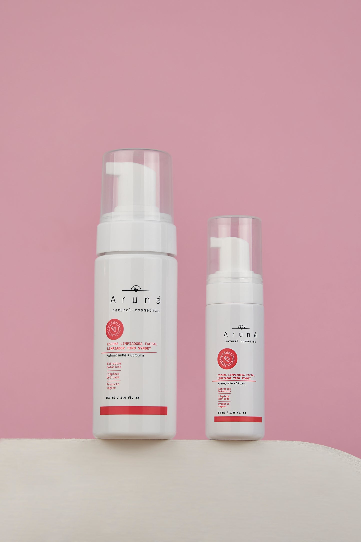 Espuma Limpiadora Facial Ashwagandha + Cúrcuma Aruná