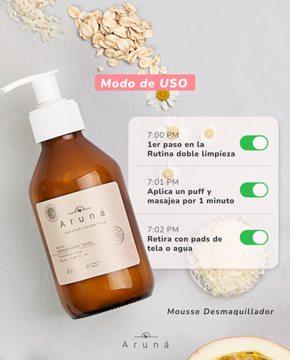 Mousse Desmaquillante Facial Aruná