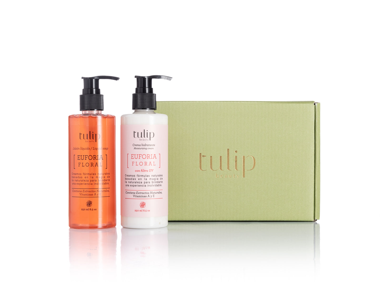 Crema Hidratante y Jabón Líquido Euforia Floral Tulip