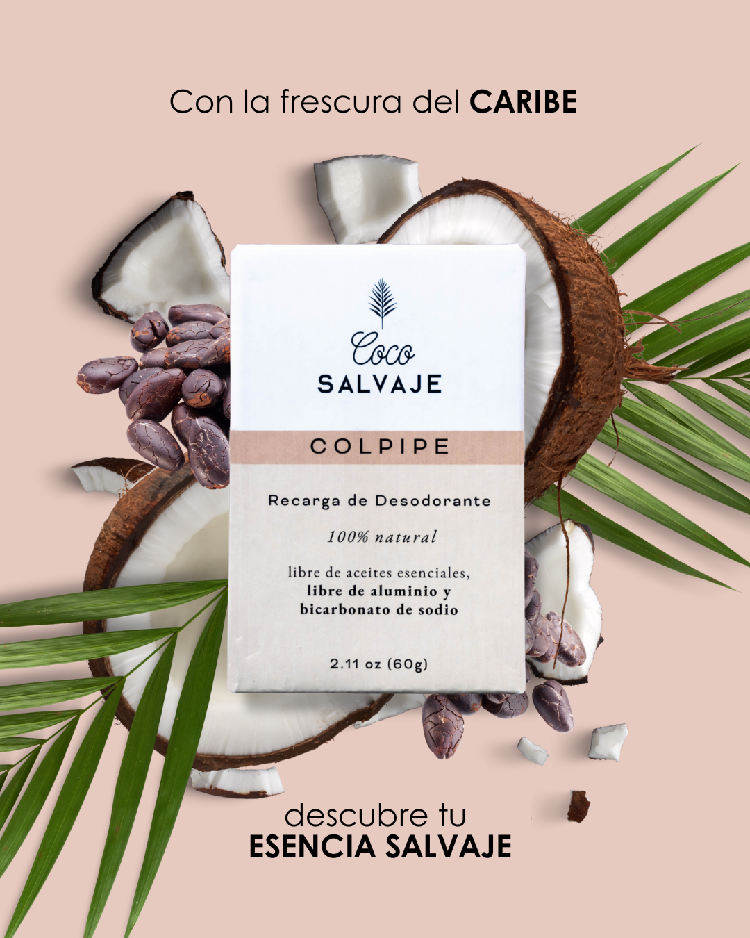 Desodorante en Barra Coco Salvaje 60gr