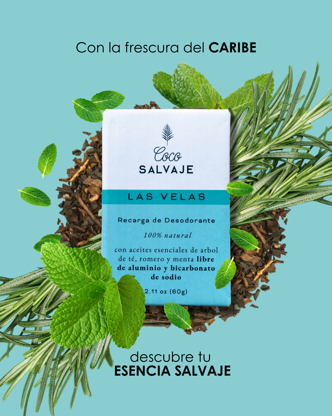 Desodorante en Barra Coco Salvaje 60gr