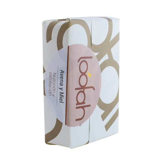 Jabón Natural Loofah Avena y Miel image 0