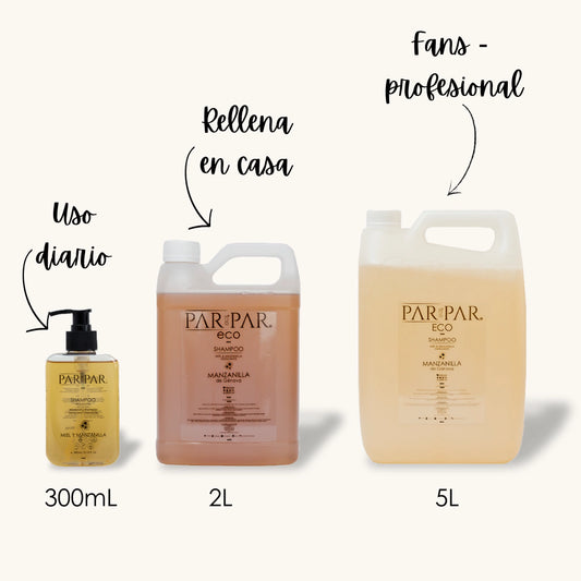 Shampoo Hidratante Miel y Manzanilla PAR PAR